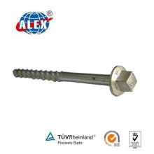 Zinc-Plated 26X153 Rail Sleeper Screw Spike